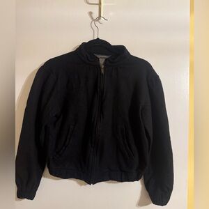 Banana Republic Cropped Zip Jacket Wool Blend Size S